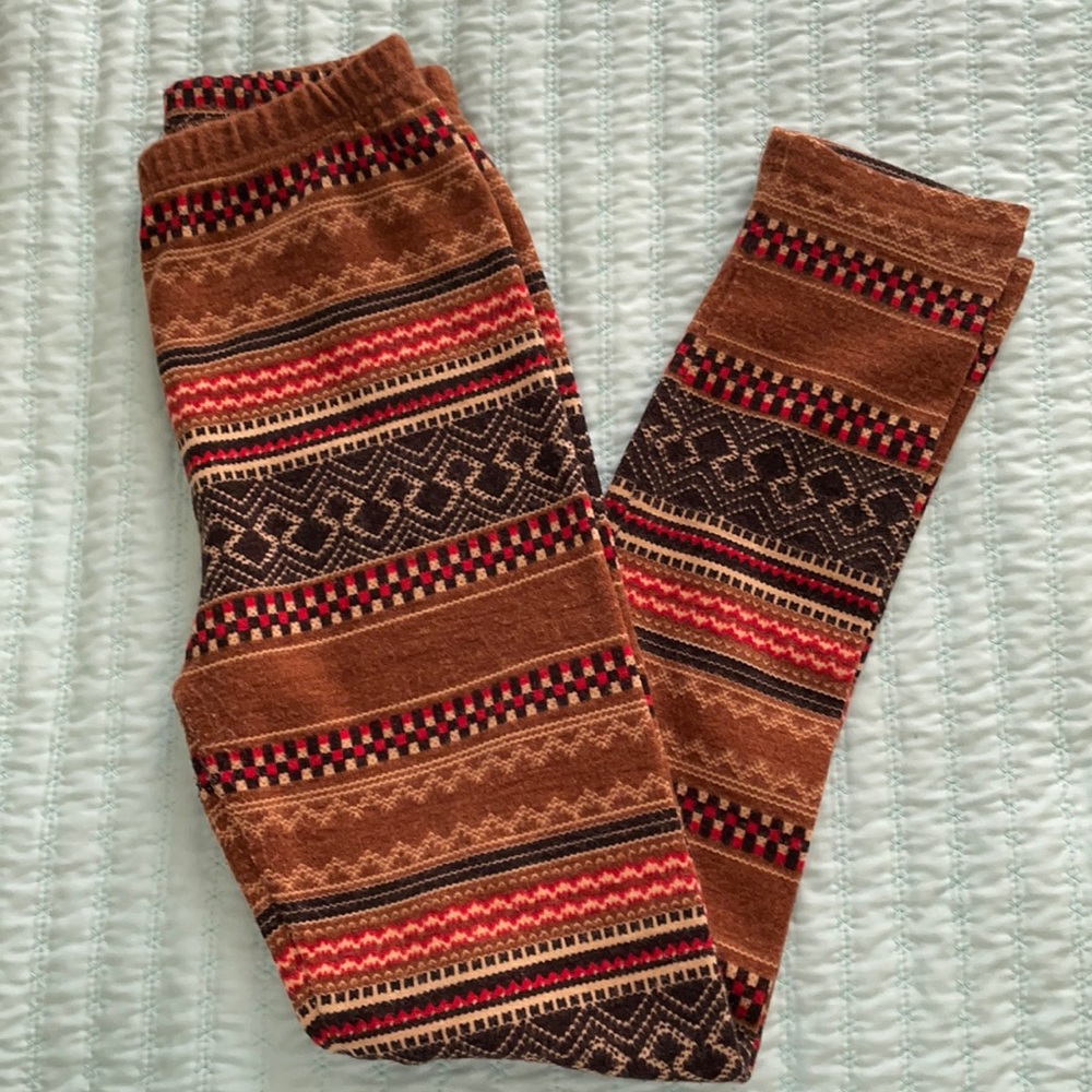 Patterned thick leggings